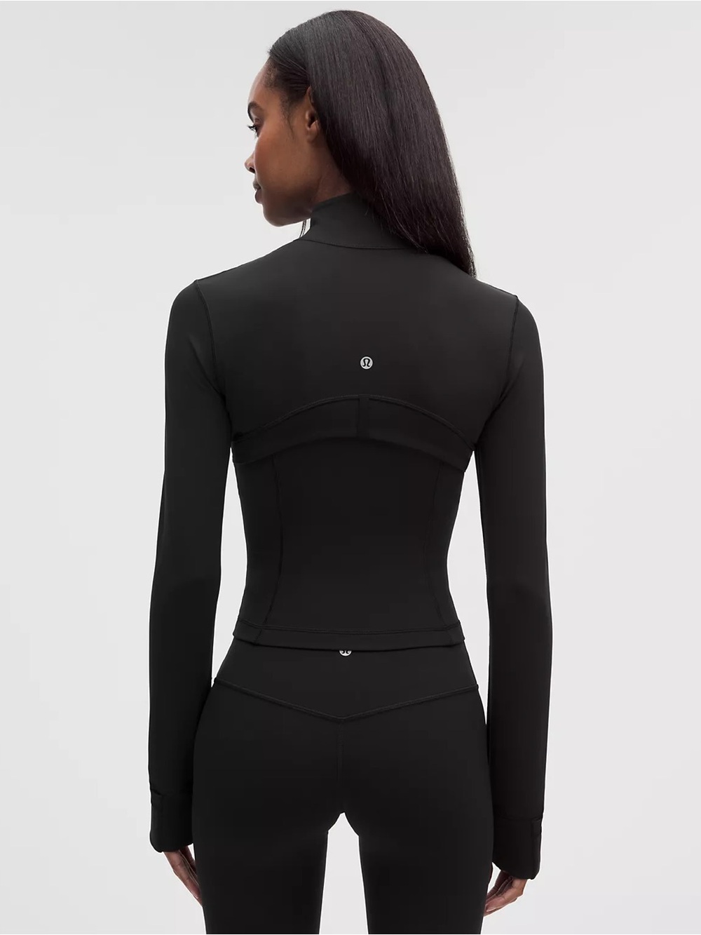 Lululemon Define Cropped Black Fitted Jacket Womens Size 4 - Picture 2 of 10